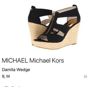MICHAEL Michael Kors Damita Canvas Wedge